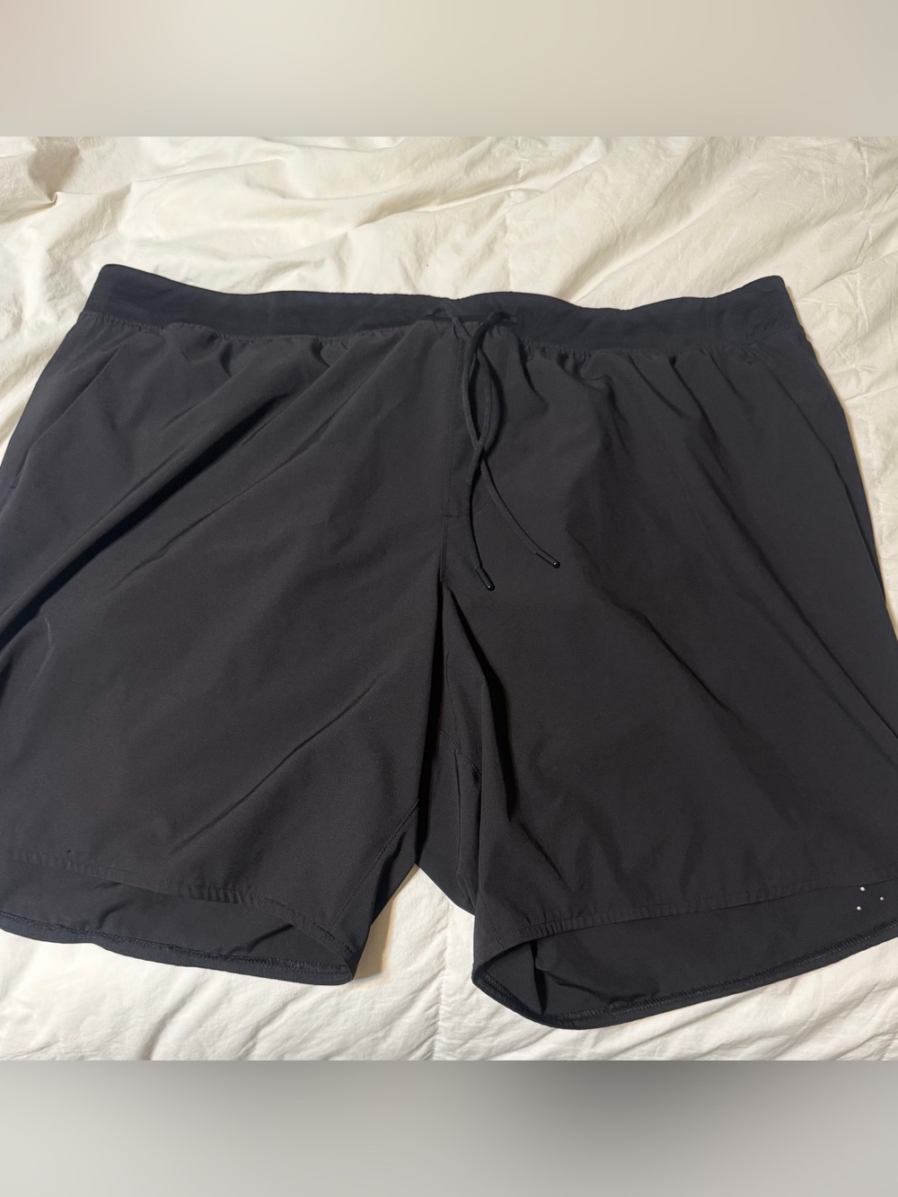 Athletic Works Black Men's Performance Drawstring Shorts